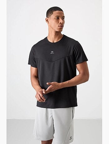 T-shirt homme uni, col rond tommy