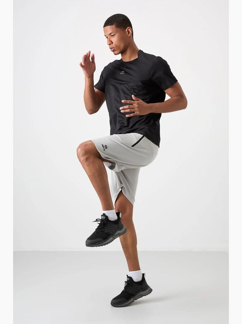 T-shirt homme uni, col rond tommy Noir - Kiabi