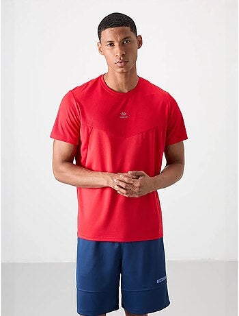 T-shirt homme uni, col rond tommy