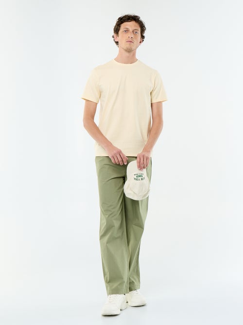 T-shirt homme uni en coton à col rond - Kiabi T-shirt homme uni en coton à col rond - Kiabi