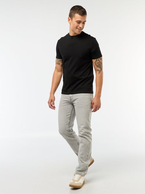 T-shirt homme uni en jersey à col rond - Kiabi