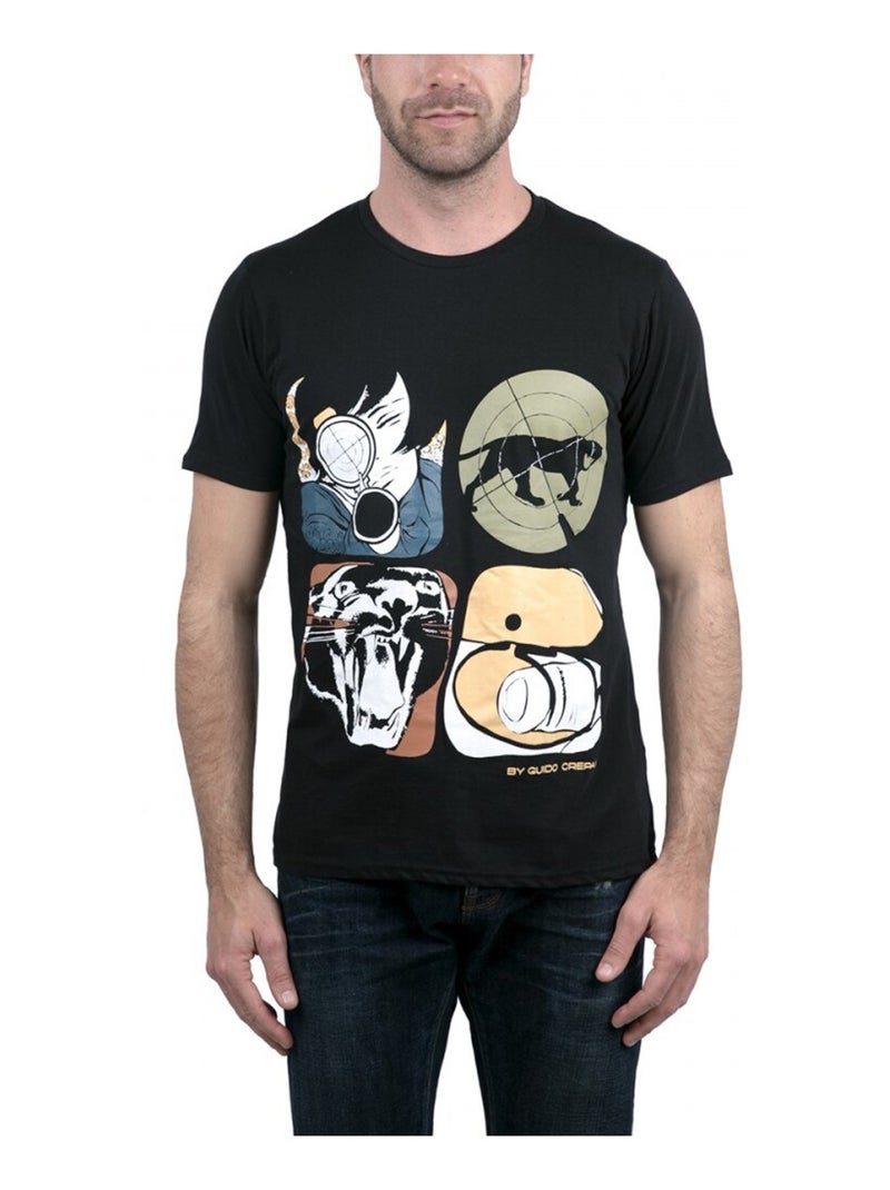 T shirt homme Valentina Noir - Kiabi