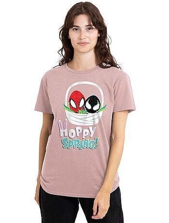 T-shirt hoppy spring - homme araignée (spider-man, symbiote venom)