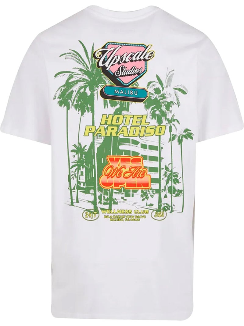 T-shirt hotel paradiso - mister tee Blanc - Kiabi