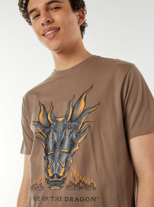 T-shirt 'House of the dragons' manches courtes - Kiabi