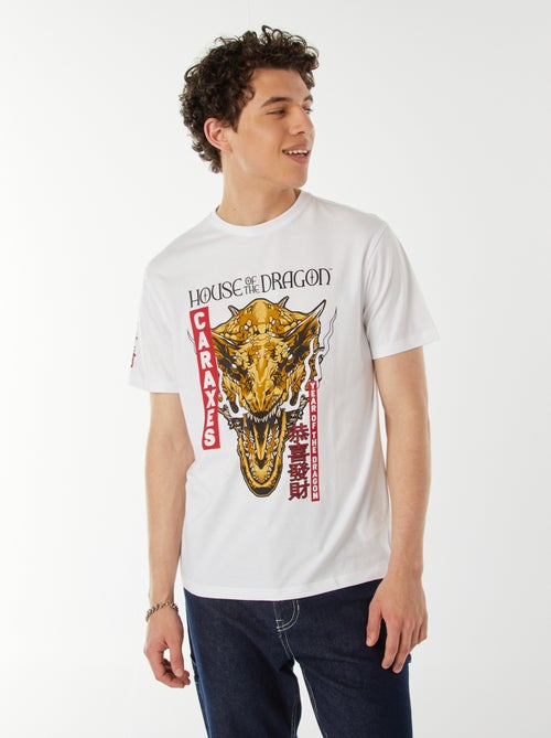 T-shirt 'House of the dragons' manches courtes - Kiabi