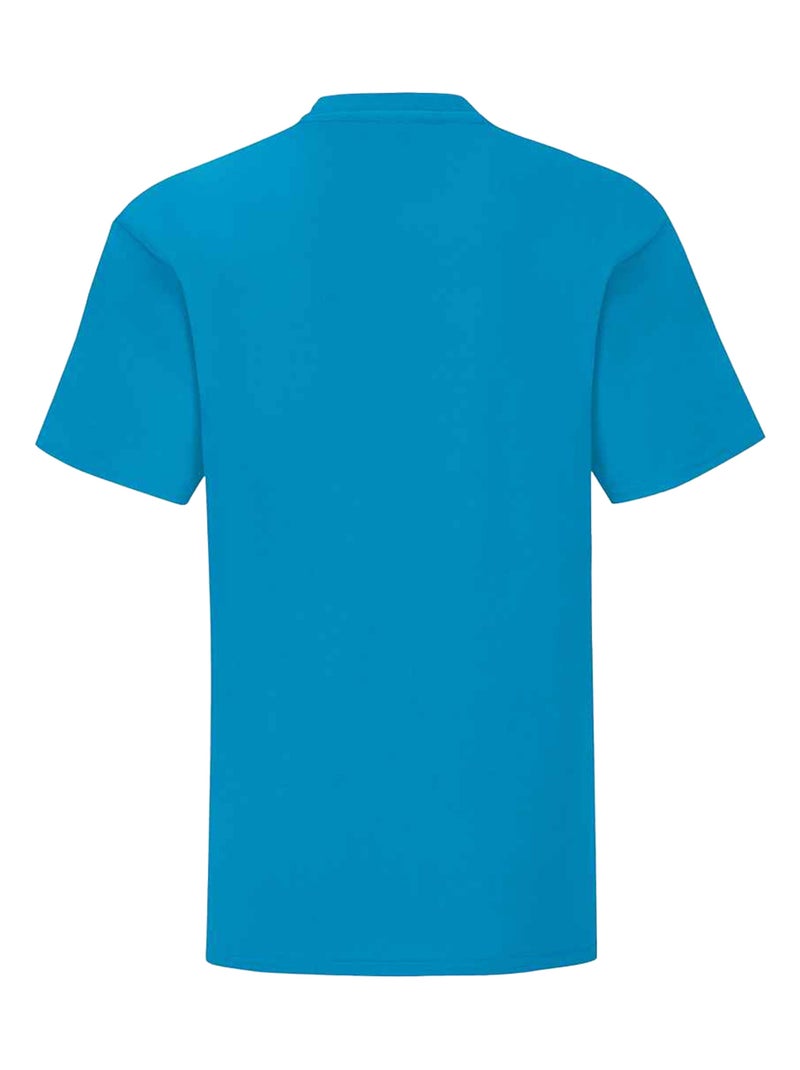 T-shirt iconic - fruit of the loom Bleu azur - Kiabi
