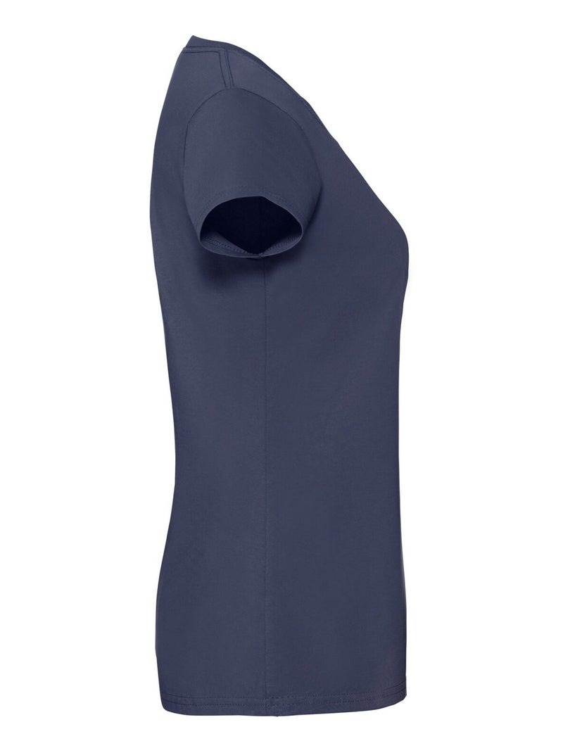 T-shirt iconic - fruit of the loom Bleu marine - Kiabi
