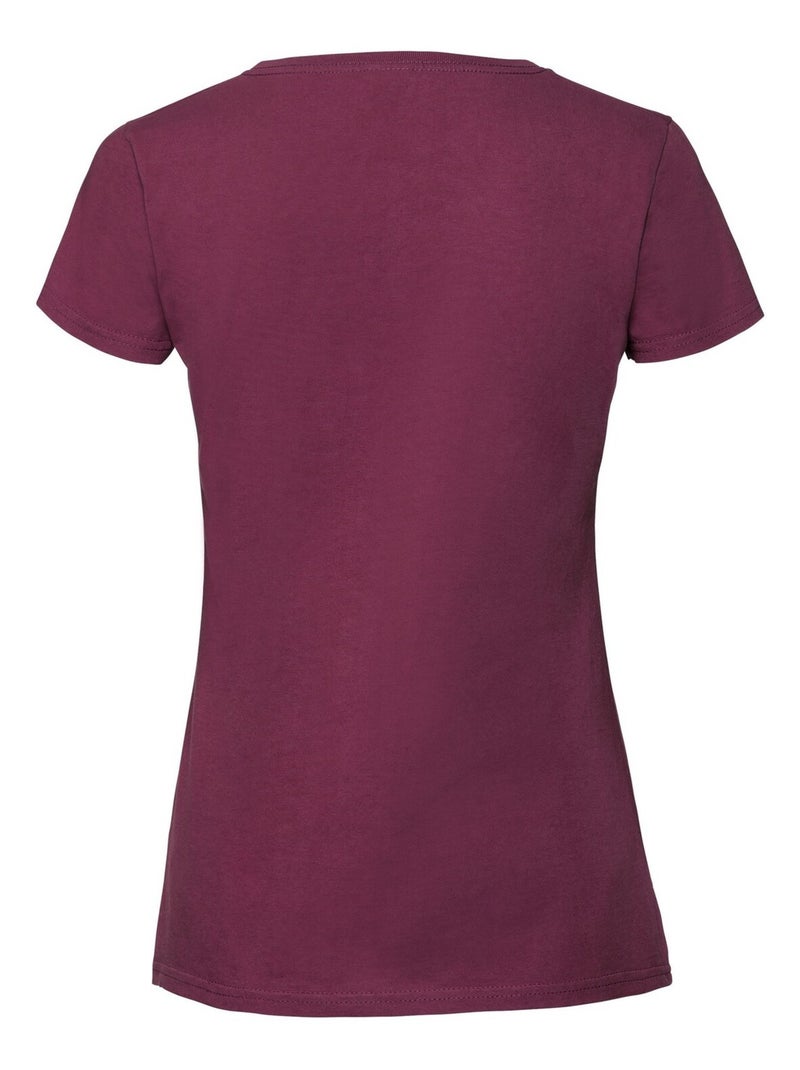 T-shirt iconic - fruit of the loom Bordeaux - Kiabi