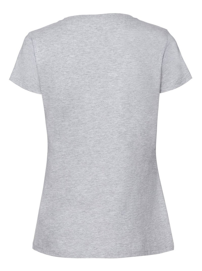 T-shirt iconic - fruit of the loom Gris chiné - Kiabi