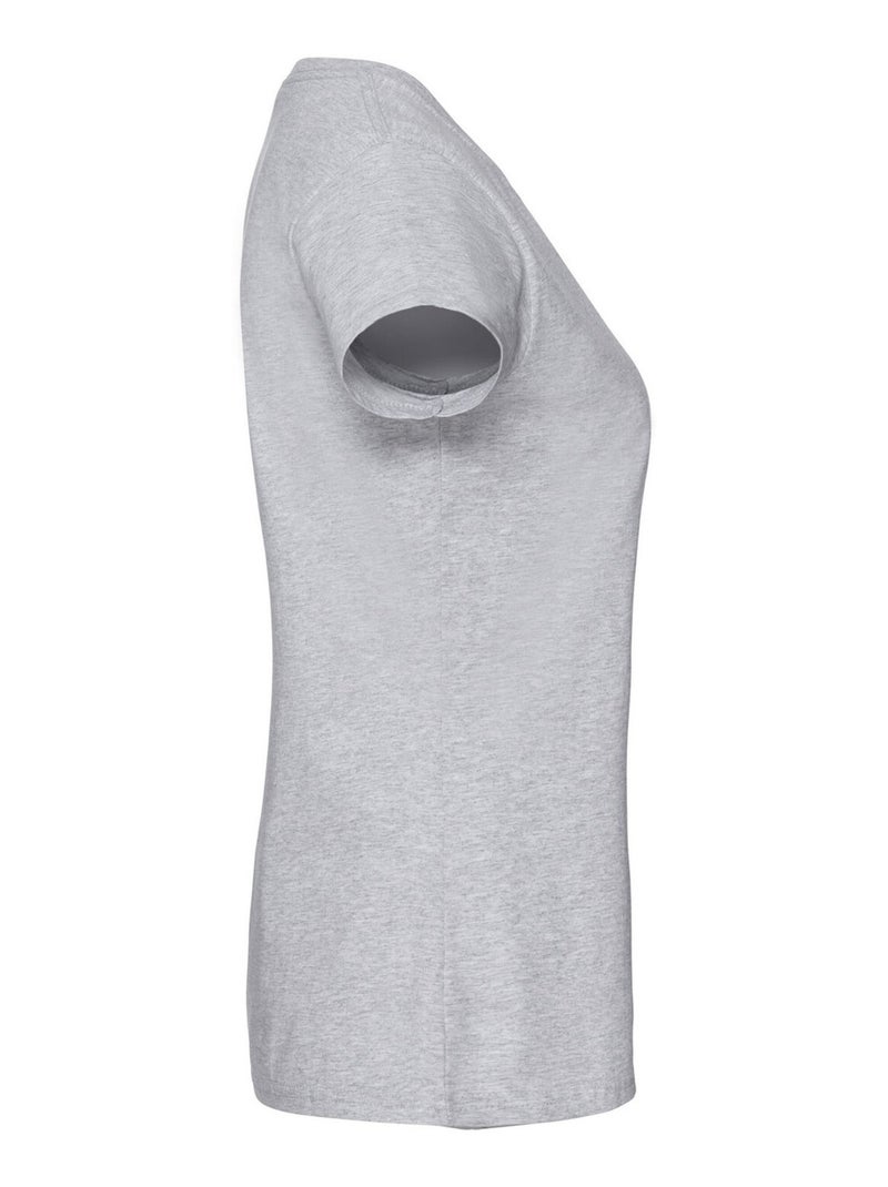 T-shirt iconic - fruit of the loom Gris chiné - Kiabi