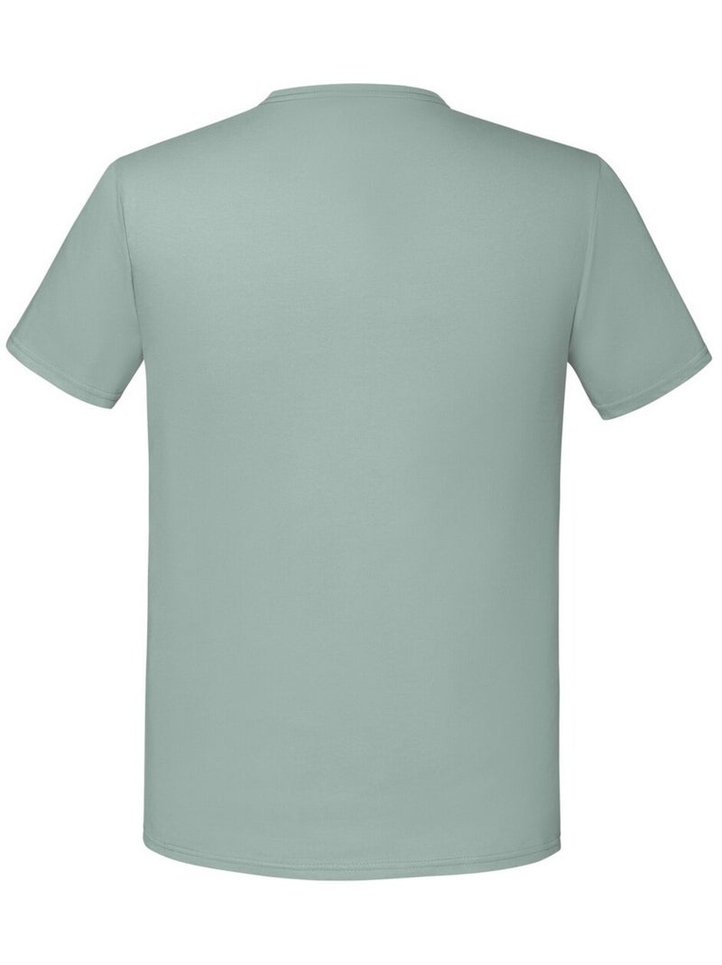 T-shirt iconic - fruit of the loom Gris Vert - Kiabi