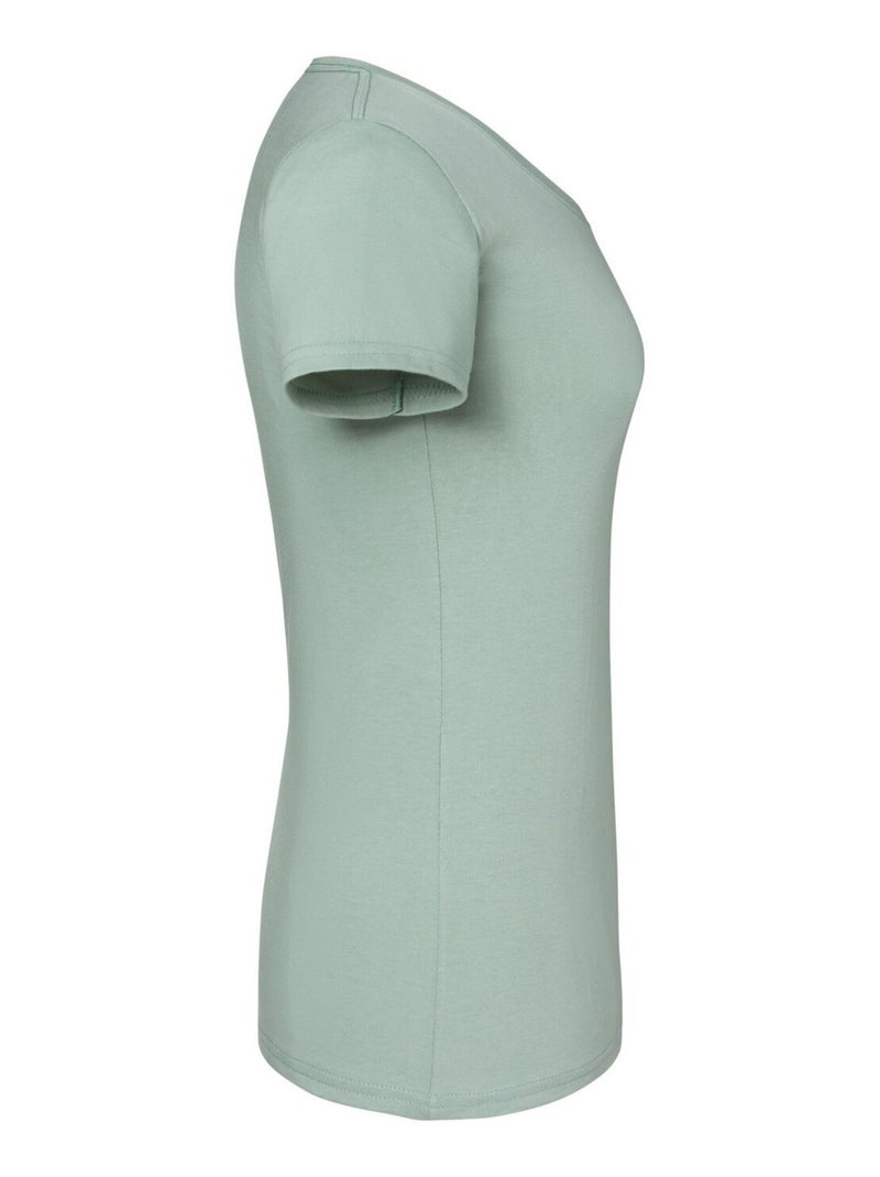 T-shirt iconic - fruit of the loom Gris Vert - Kiabi