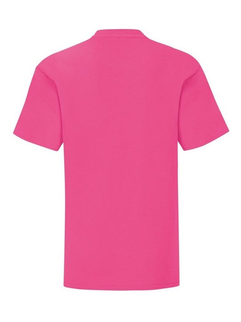 T-shirt iconic - fruit of the loom Rose fushia - Kiabi