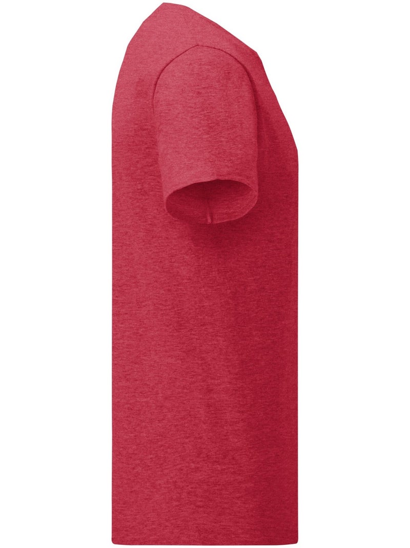 T-shirt iconic - fruit of the loom Rouge carmin - Kiabi
