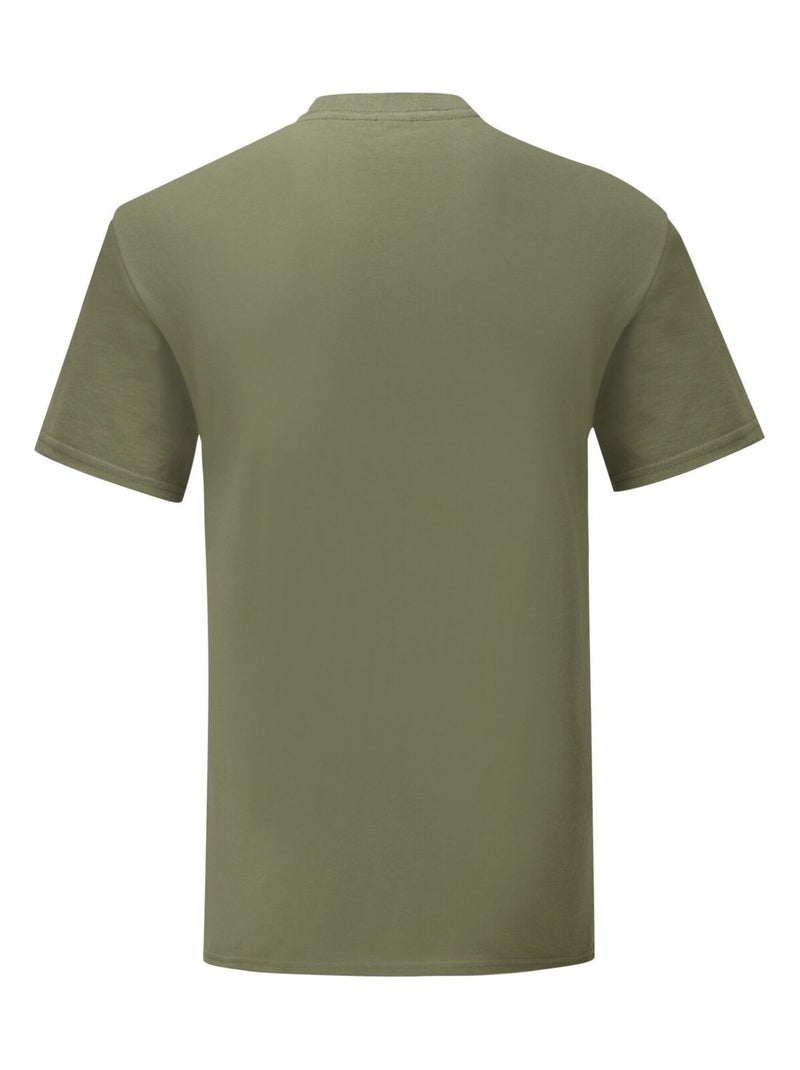 T-shirt iconic - fruit of the loom Vert olive - Kiabi