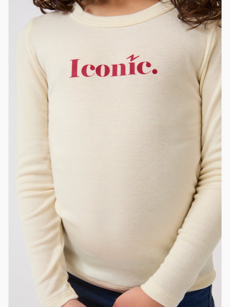 T-shirt iconic. Enfant thermolactyl sensitive - damart Blanc - Kiabi