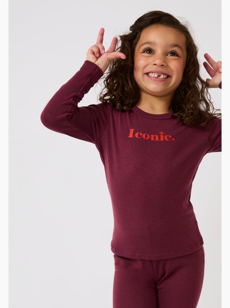 T-shirt iconic. Enfant thermolactyl sensitive - damart Rouge - Kiabi