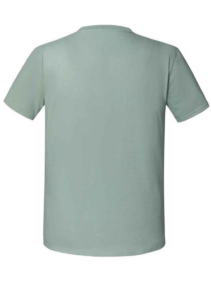 T-shirt iconic premium - fruit of the loom Gris Vert - Kiabi