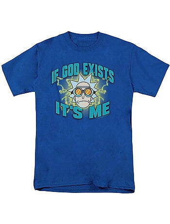T-shirt if god exists it´s me - rick et morty