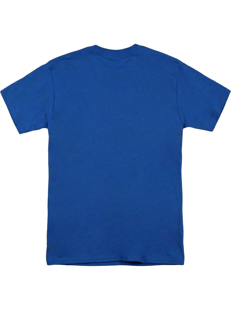 T-shirt if god exists it´s me - rick et morty Bleu roi - Kiabi