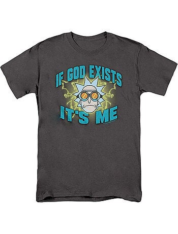 T-shirt if god exists it´s me - rick et morty