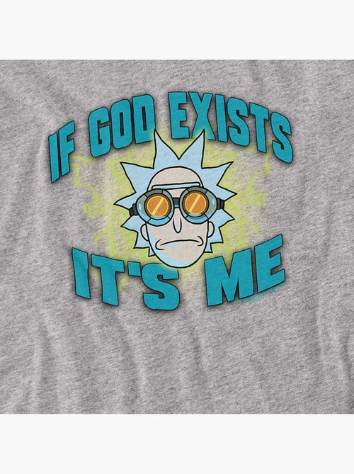 T-shirt if god exists it´s me - rick et morty - Kiabi T-shirt if god exists it´s me - rick et morty - Kiabi