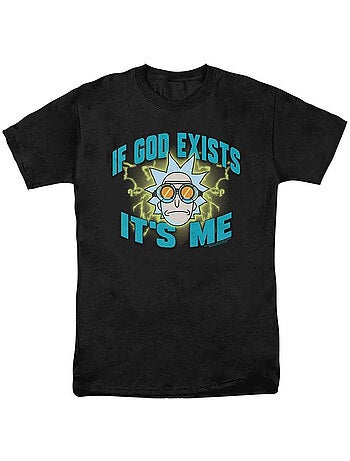T-shirt if god exists it´s me - rick et morty