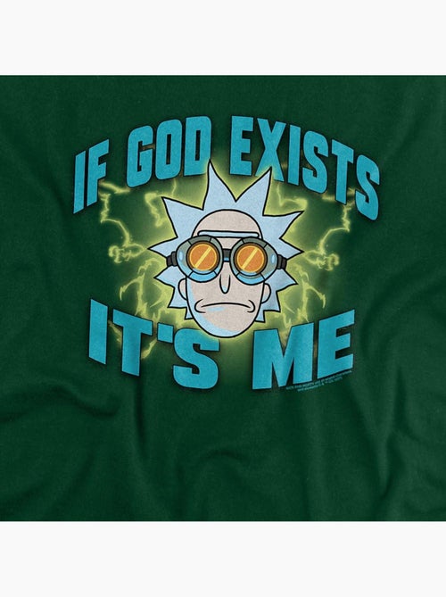 T-shirt if god exists it´s me - rick et morty - Kiabi T-shirt if god exists it´s me - rick et morty - Kiabi
