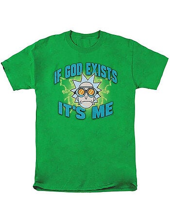 T-shirt if god exists it´s me - rick et morty