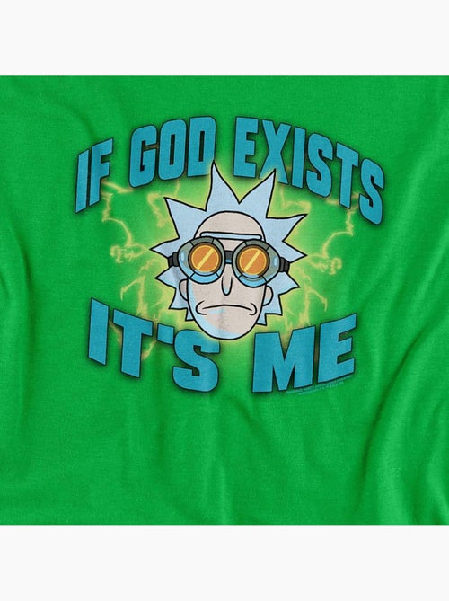 T-shirt if god exists it´s me - rick et morty - Kiabi