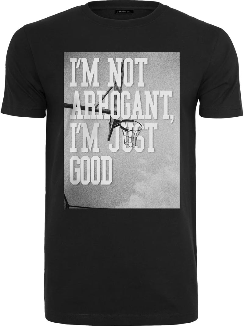 T-shirt i'm not arrogant i'm just good - mister tee Noir - Kiabi