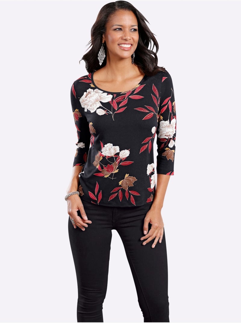 T-shirt imprimé - taille standard - witt Rouge foncé - Kiabi