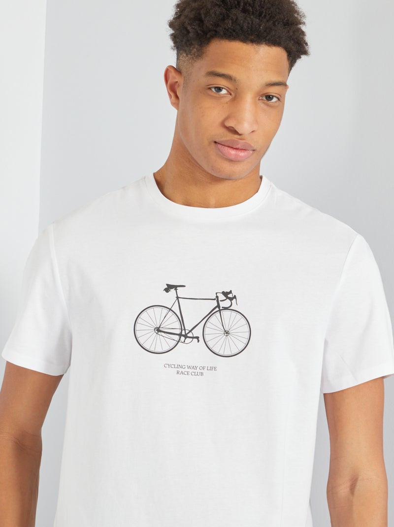 T-shirt imprimé +1m90 Blanc - Kiabi