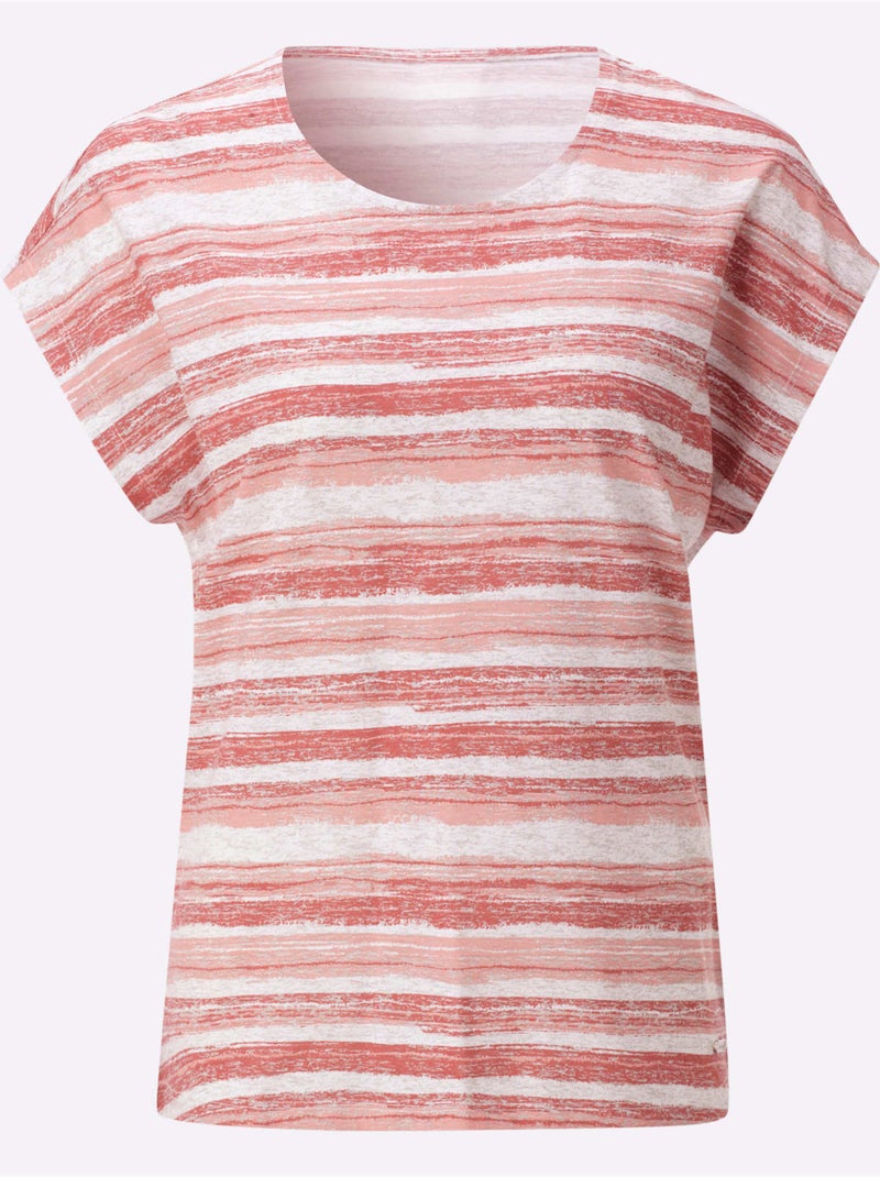 T-shirt Imprimé 50% Coton - Taille Standard - Witt Ecru - Kiabi