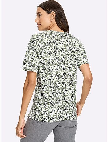 T-shirt Imprimé 50% Coton Et 50% Modal - Taille Standard - Witt