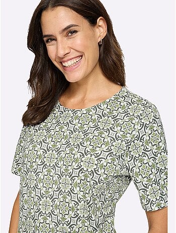 T-shirt Imprimé 50% Coton Et 50% Modal - Taille Standard - Witt