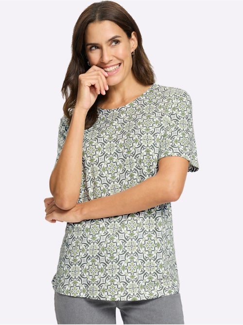 T-shirt Imprimé 50% Coton Et 50% Modal - Taille Standard - Witt - Kiabi