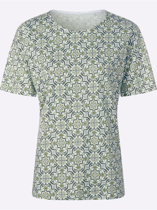 T-shirt Imprimé 50% Coton Et 50% Modal - Taille Standard - Witt - Kiabi