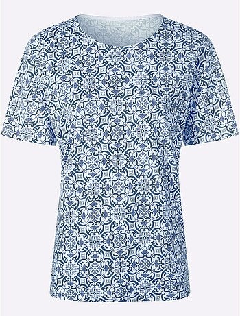 T-shirt Imprimé 50% Coton Et 50% Modal - Taille Standard - Witt