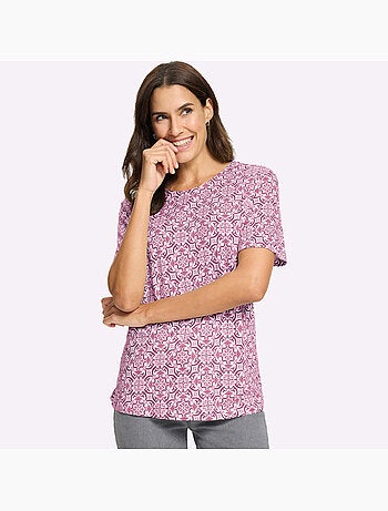 T-shirt Imprimé 50% Coton Et 50% Modal - Taille Standard - Witt