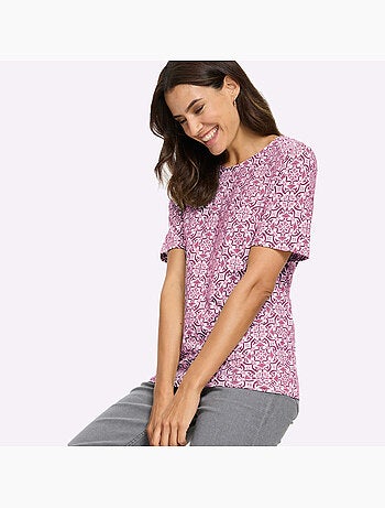 T-shirt Imprimé 50% Coton Et 50% Modal - Taille Standard - Witt