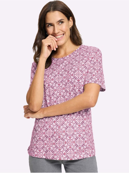 T-shirt Imprimé 50% Coton Et 50% Modal - Taille Standard - Witt - Kiabi T-shirt Imprimé 50% Coton Et 50% Modal - Taille Standard - Witt - Kiabi