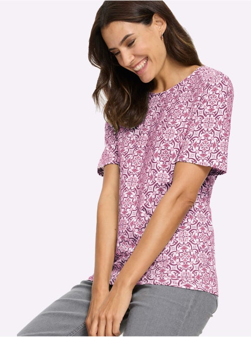 T-shirt Imprimé 50% Coton Et 50% Modal - Taille Standard - Witt - Kiabi T-shirt Imprimé 50% Coton Et 50% Modal - Taille Standard - Witt - Kiabi