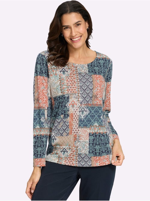 T-shirt Imprimé 50% Coton Et 50% Modal - Taille Standard - Witt - Kiabi