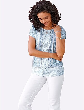 T-shirt Imprimé 50% Modal - Taille Standard - Witt
