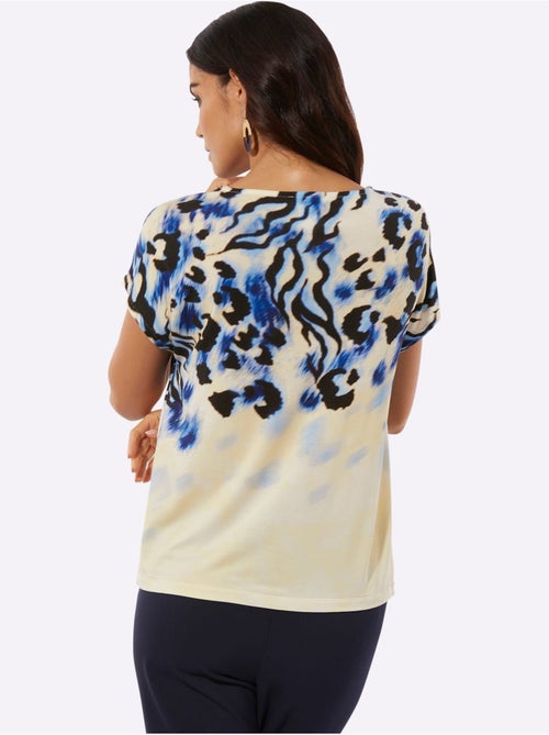 T-shirt Imprimé 95% Lyocell (tencel) - Taille Standard - helline - Kiabi