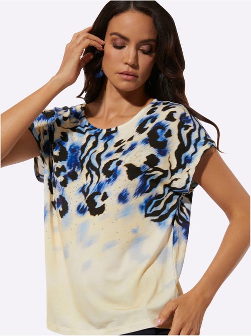 T-shirt Imprimé 95% Lyocell (tencel) - Taille Standard - helline - Kiabi