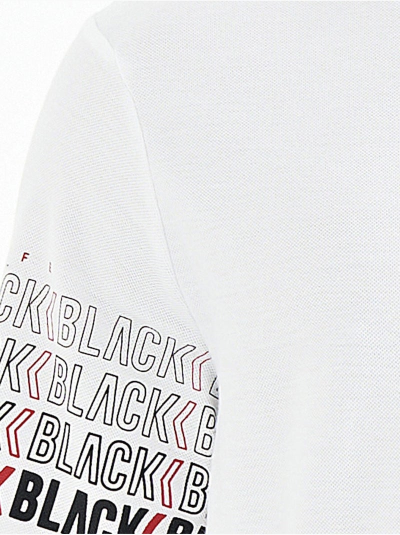 T-shirt imprimé à col polo tommy Blanc - Kiabi