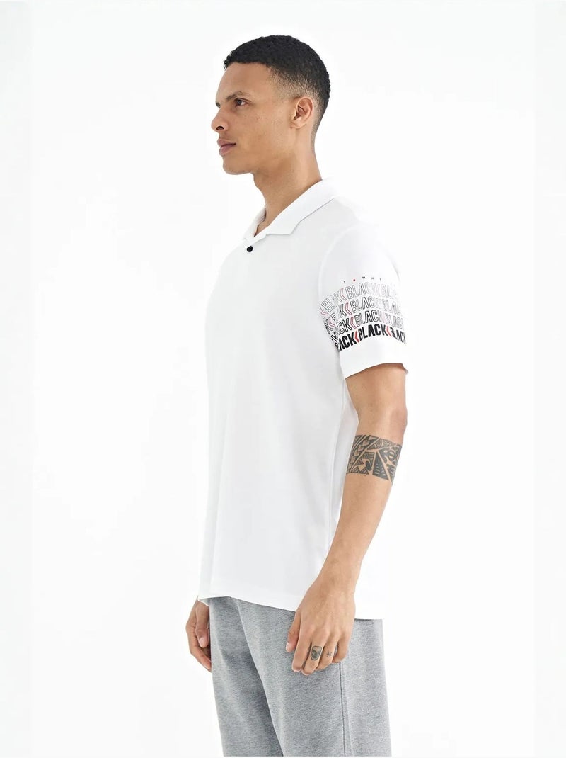 T-shirt imprimé à col polo tommy Blanc - Kiabi